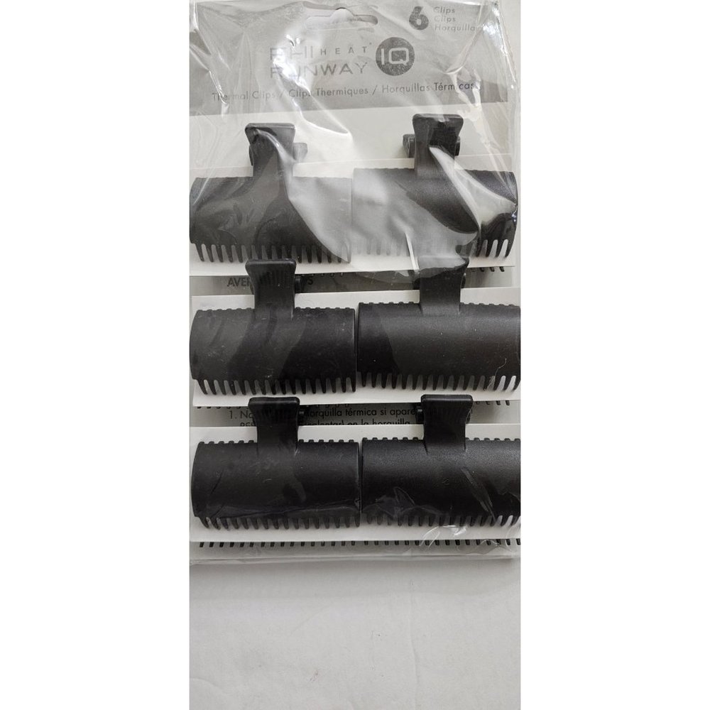 FHI HEAT Runway IQ Session Styling Set of 6 Thermal Clips, One Size, BNIP